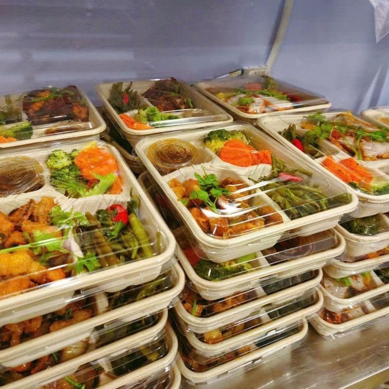 Cơm đậu hũ sốt cà